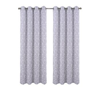100% Polyester 140 GSM Liana Jacquard Grommet Curtain Panel