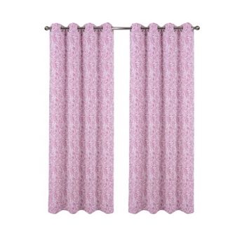 100% Polyester 140 GSM Liana Jacquard Grommet Curtain Panel