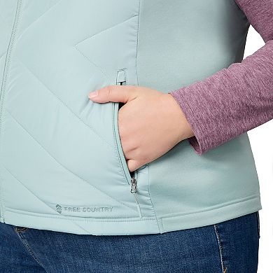 Free Country Women's Plus Size Quilted Hybrid Vest