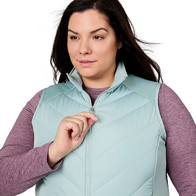 Free Country Women's Plus Size Quilted Hybrid Vest