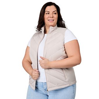 Free Country Women's Plus Size Quilted Hybrid Vest