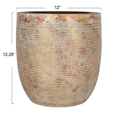 Hello Honey Textured Stoneware Planter