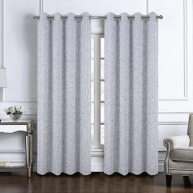 100% Polyester 140 GSM Lava Jacquard Grommet Curtain Panel
