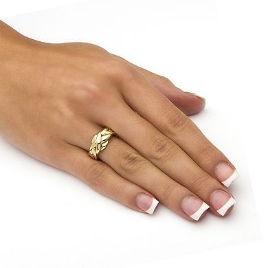 Puzzle Ring in Gold-Plated Sterling Silver