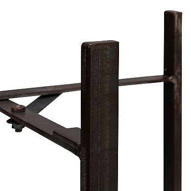 Hello Honey Round Metal Planters on Stands, Set of 2