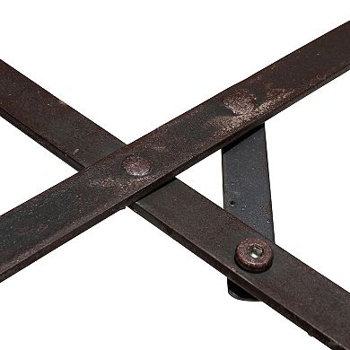 Hello Honey Round Metal Planters on Stands, Set of 2