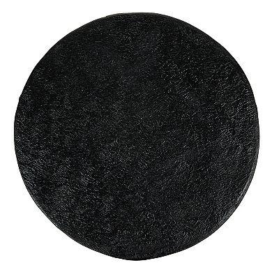 Hello Honey Magnesium Oxide Pedestal Side Table, Black