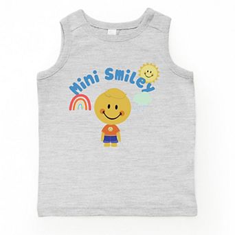 The Juniper Shop Mini Smiley Rainbow Cloud Lumi Toddler Tank