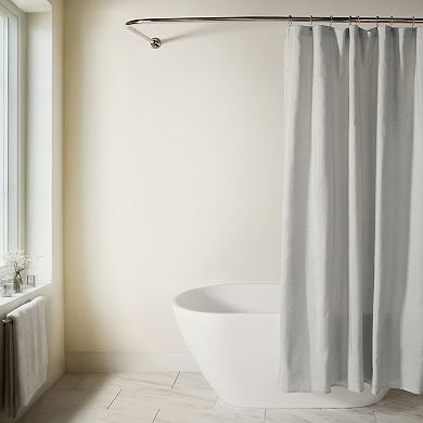 Urban Loft's Linen-Look Solid Color Shower Curtain