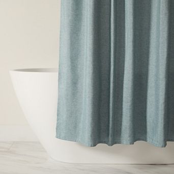 Urban Loft's Linen-Look Solid Color Shower Curtain