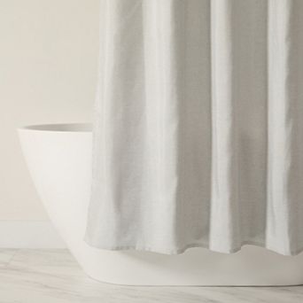 Urban Loft's Linen-Look Solid Color Shower Curtain