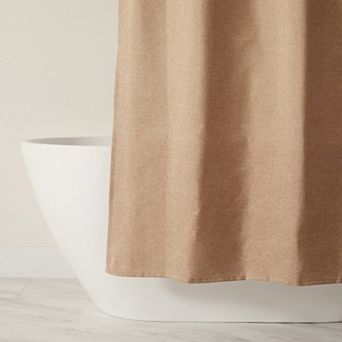 Urban Loft's Linen-Look Solid Color Shower Curtain