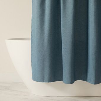 Urban Loft's Linen-Look Solid Color Shower Curtain
