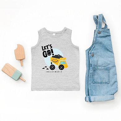 The Juniper Shop SmileyWorld Let's Go Dump Truck Toddler Tank