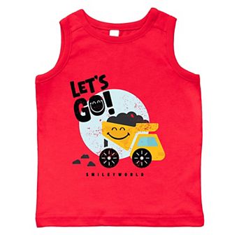 The Juniper Shop SmileyWorld Let's Go Dump Truck Toddler Tank