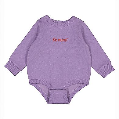 Embroidered Be Mine Heart - Infant Fleece BodySuit