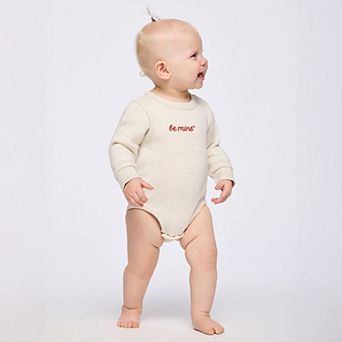Embroidered Be Mine Heart - Infant Fleece BodySuit