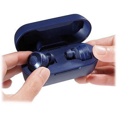 Audio-Technica ATH-CKS5TW Blue Solid Bass Wireless In-Ear Headphones