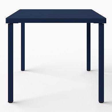 7-Piece Outdoor Patio Dining Table Set With Stackable Patio Chairs