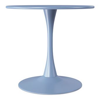 31.5" Round Outdoor Indoor Metal Cocktail Dining Table