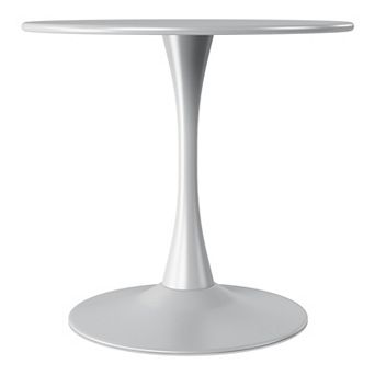 31.5" Round Outdoor Indoor Metal Cocktail Dining Table