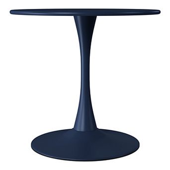 31.5" Round Outdoor Indoor Metal Cocktail Dining Table