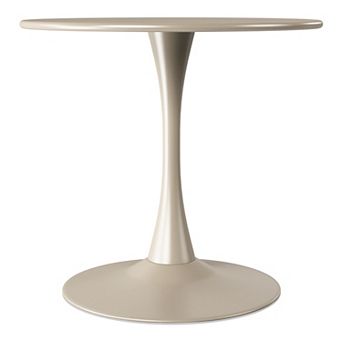 31.5" Round Outdoor Indoor Metal Cocktail Dining Table
