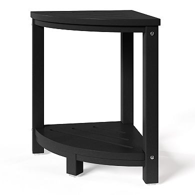 HDPE Plastic Waterproof Shower Corner Bench