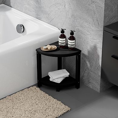 HDPE Plastic Waterproof Shower Corner Bench