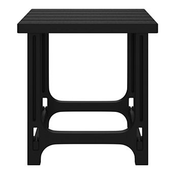 Outdoor 18" HDPE Square Adirondack Patio Side Table