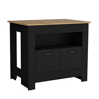 Floyd Kitchen Island, with 2 doors, 3 shelves