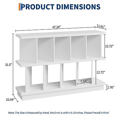 8 Cube Bookcase,Open Cube Storage Shelf Organizer with Removable Panels,Display Storage Bookshelf