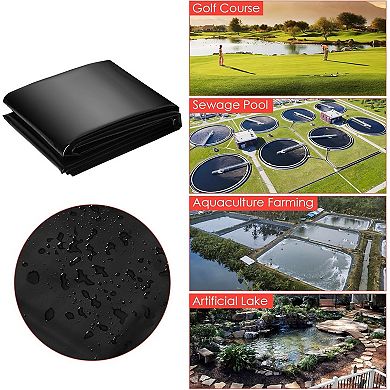 10x15FT Pond Liner,45 Mil Thickness, Pliable & Durable EPDM Material,Easy Cutting,UV Resistant