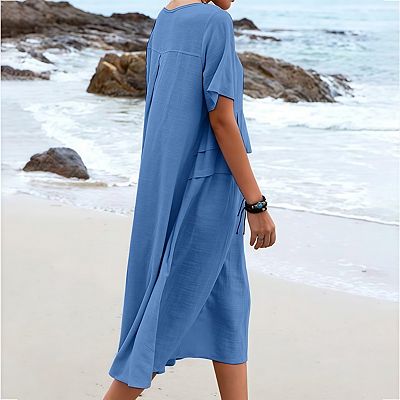 off the shoulder loose black dress Women's Zane A-line Off-Shoulder Linen Midi Dress S/M/L Black MEAN BLVD S / Black
