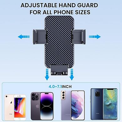 Military Grade Suction Car Phone Holder for Dashboard Windshield and Air Vent