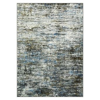 Washable Vintage Area Rug for Living Room Neutral Non-Slip Soft Stain Resistant Indoor Carpet
