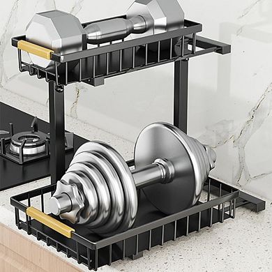 Under Sink Organizers and Storage with 2 Sliding Drawer for Home, Laundry, RV, Pantry