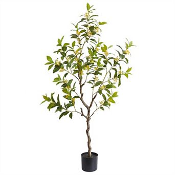 Artificial Osmanthus Tree Realistic Fake Osmanthus Flower Tree with Branches Bonsai Home Decor
