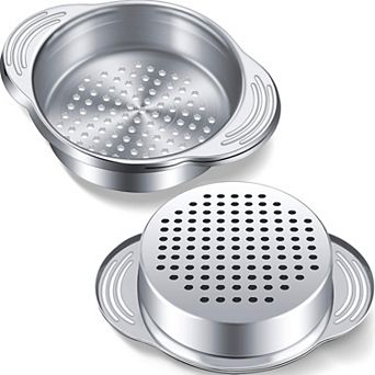 Stainless Steel Tuna Can Strainer, Metal Lid & Sieve for Oil, Beans & Veggies