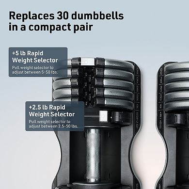 NordicTrack Single 55lb Select-A-Weight Dumbbell