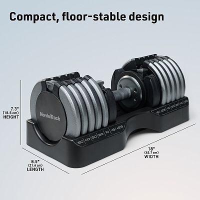 NordicTrack Single 55lb Select-A-Weight Dumbbell