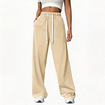 Women's Baggy Wide Leg Sweatpants Casual Lounge Pajama Pants for Women