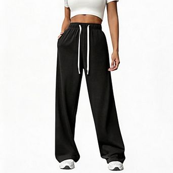 Women's Baggy Wide Leg Sweatpants Casual Lounge Pajama Pants for Women