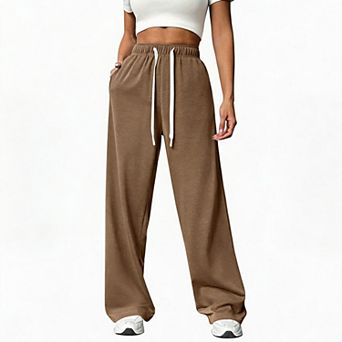 Women's Baggy Wide Leg Sweatpants Casual Lounge Pajama Pants for Women