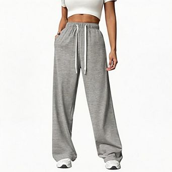 Women's Baggy Wide Leg Sweatpants Casual Lounge Pajama Pants for Women