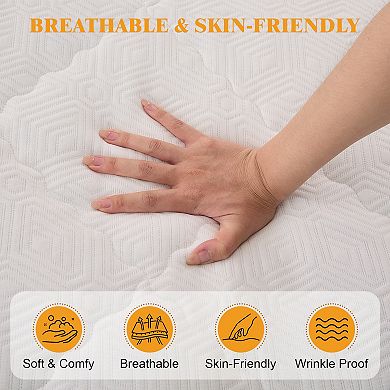 Maxspeed 3-Inch Firm Mattress Topper, High Density Foam with Breathable Washable Cover