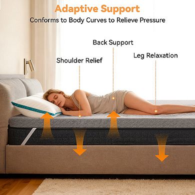 Maxspeed Extra Firm Memory Foam Mattress Topper with Non-Slip Design
