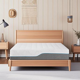 Maxspeed 12 Inch Extra Firm Memory Foam Mattress Reversible with Cooling Gel