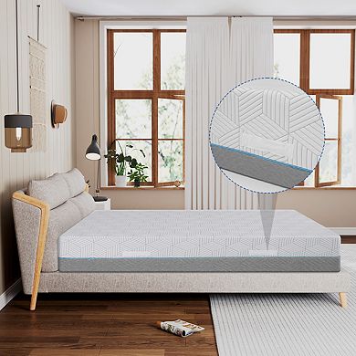 Maxspeed 12 Inch Extra Firm Memory Foam Mattress Reversible with Cooling Gel