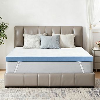 Maxspeed Extra Firm Memory Foam Mattress Topper with Removable Cover